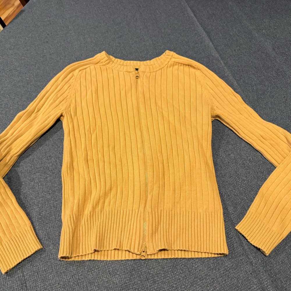 GAP Tan Ribbed Cardigan